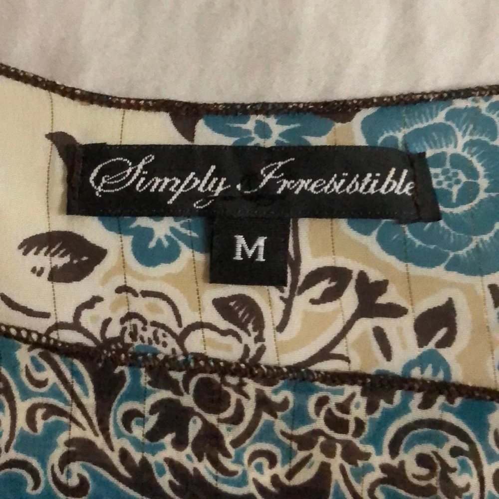 Simply Irresistible Kimono Blue Brown Clubwear Hippie‎ Top - Picture 4 of 7